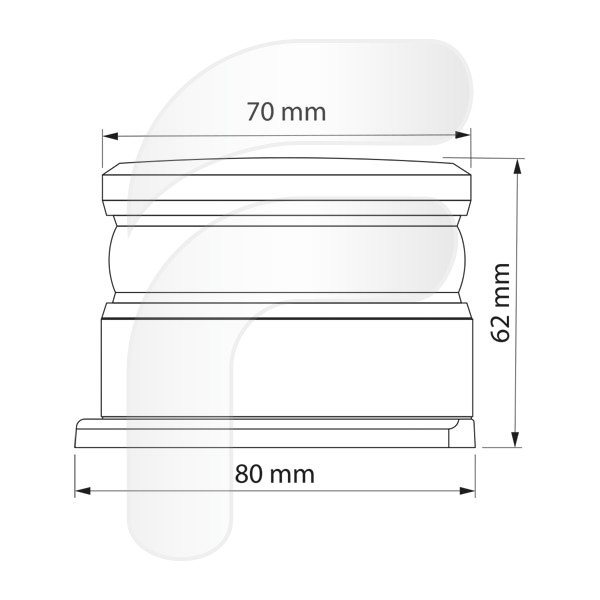 FLASHCOM BALIZA EMERGENCIA LED R65 RECARGABLE USB